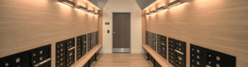 Secure parcel room